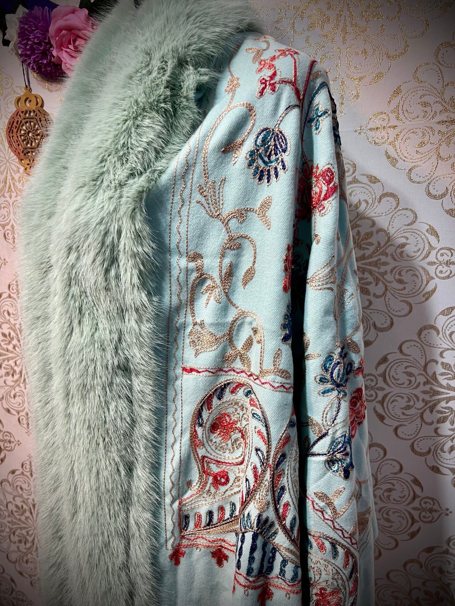 Pashmina con pelo