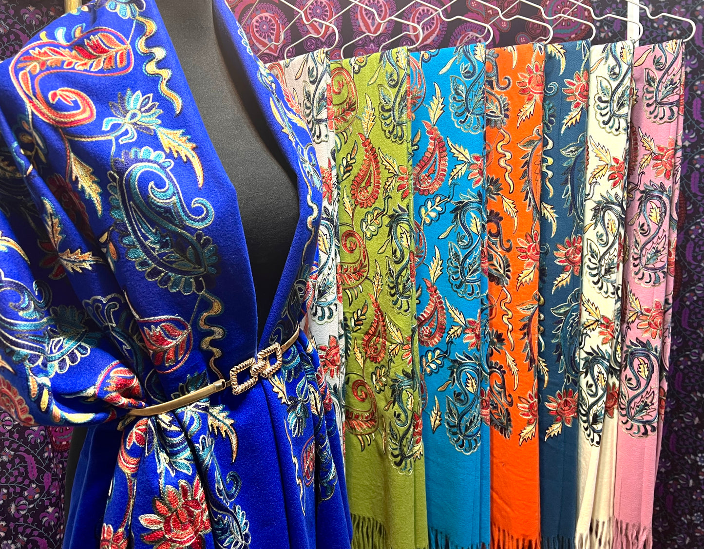 Pashminas bordadas