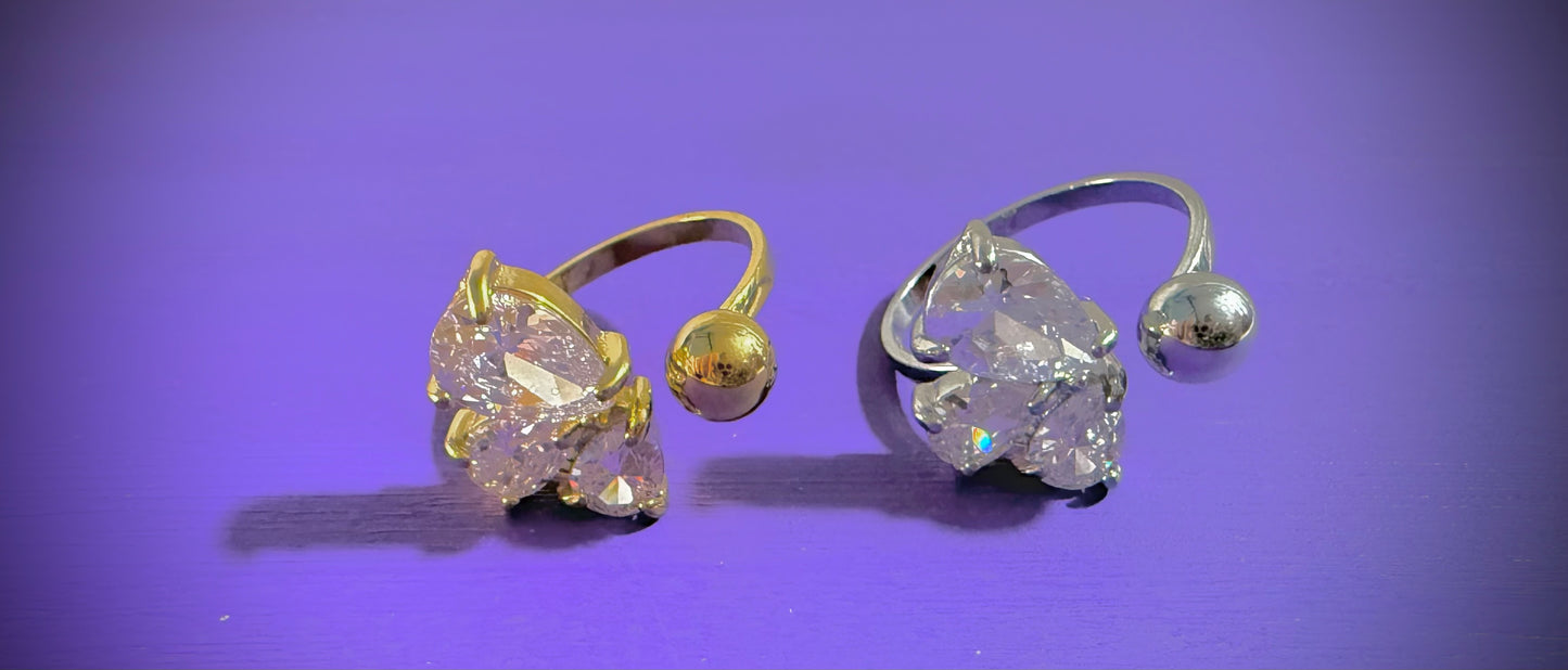 Anillo 3 diamantes