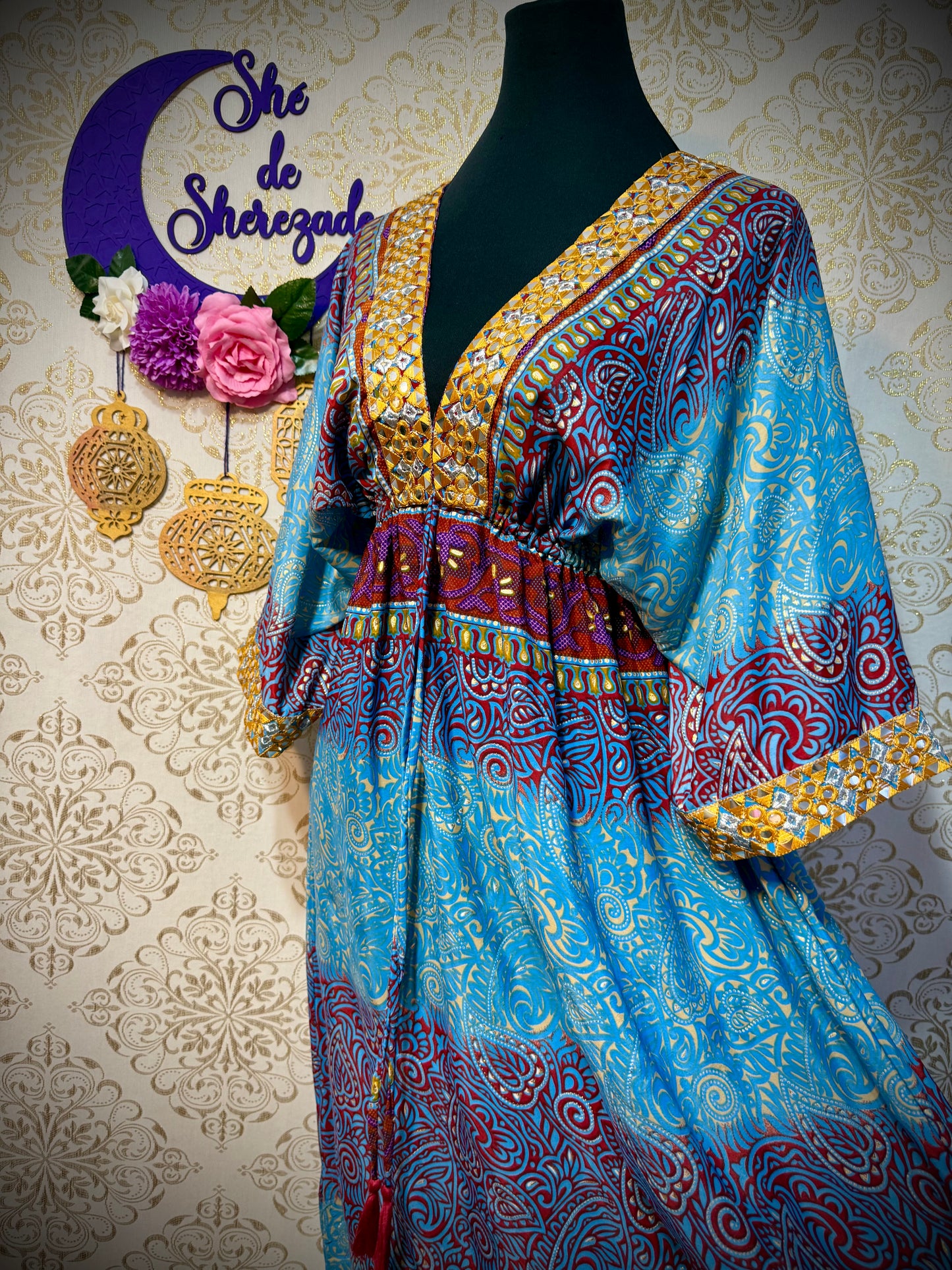 *Vestido Indio bordado