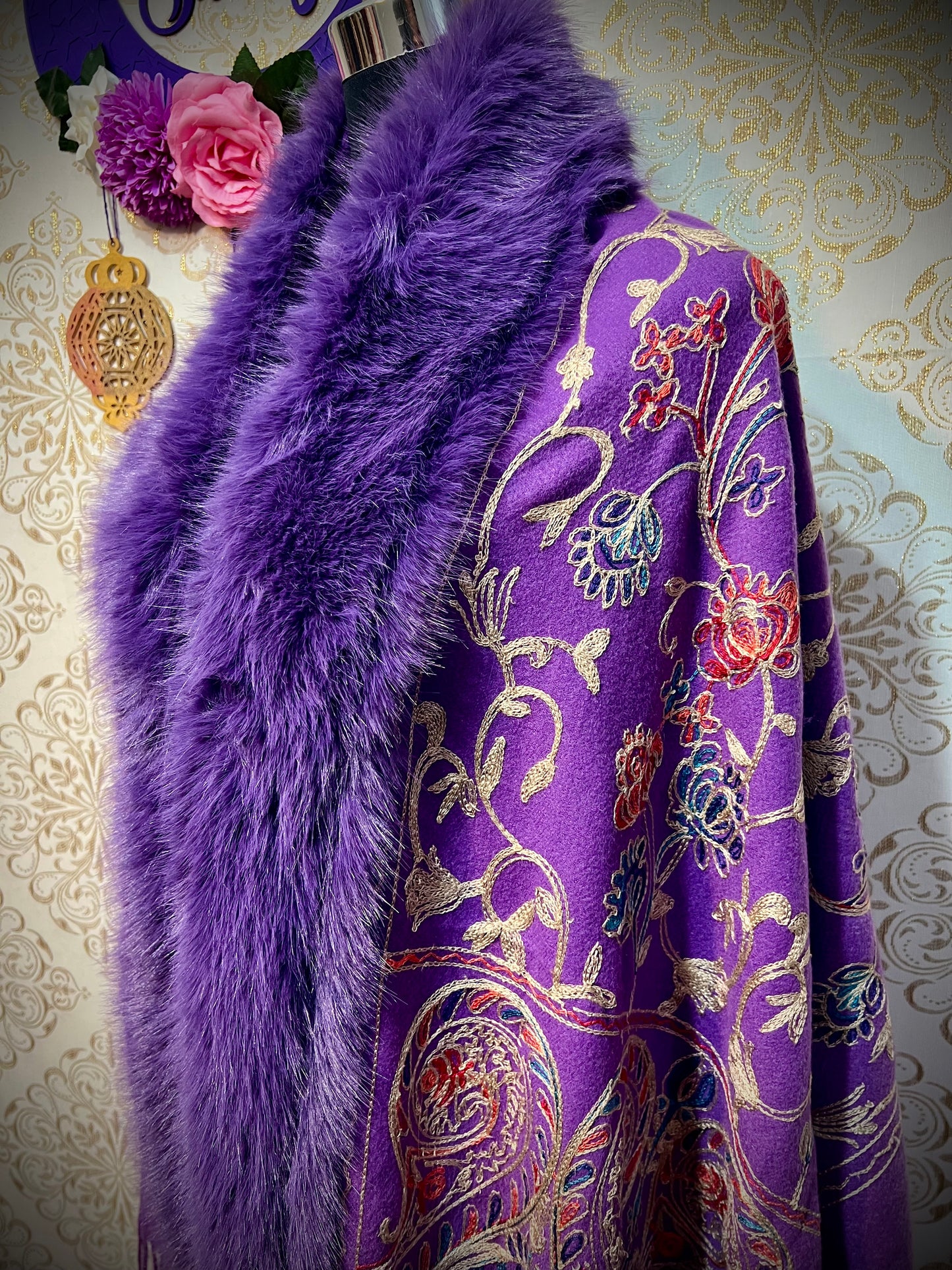Pashmina con pelo