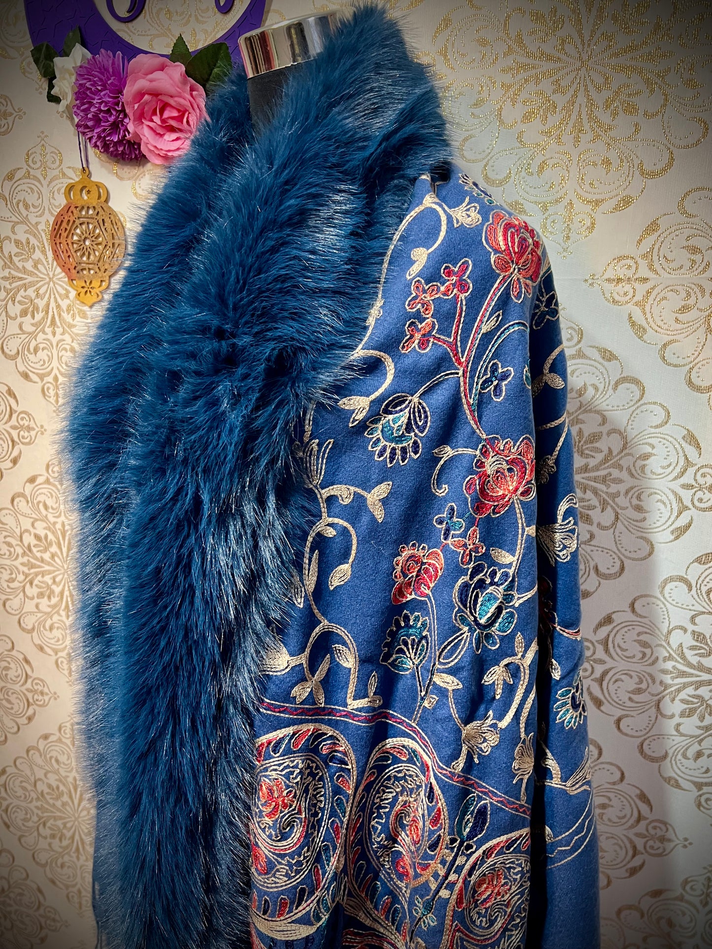 Pashmina con pelo