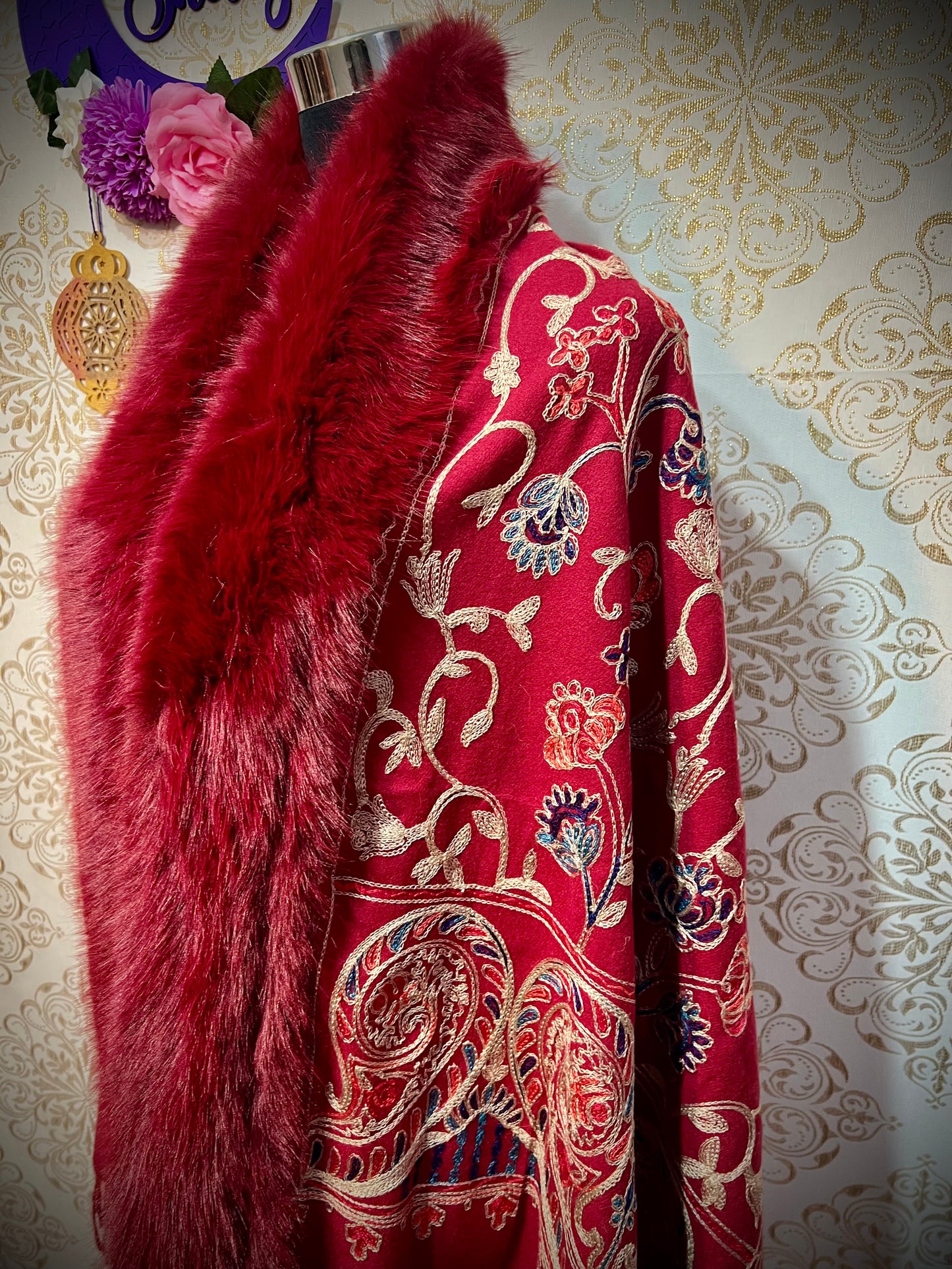 Pashmina con pelo