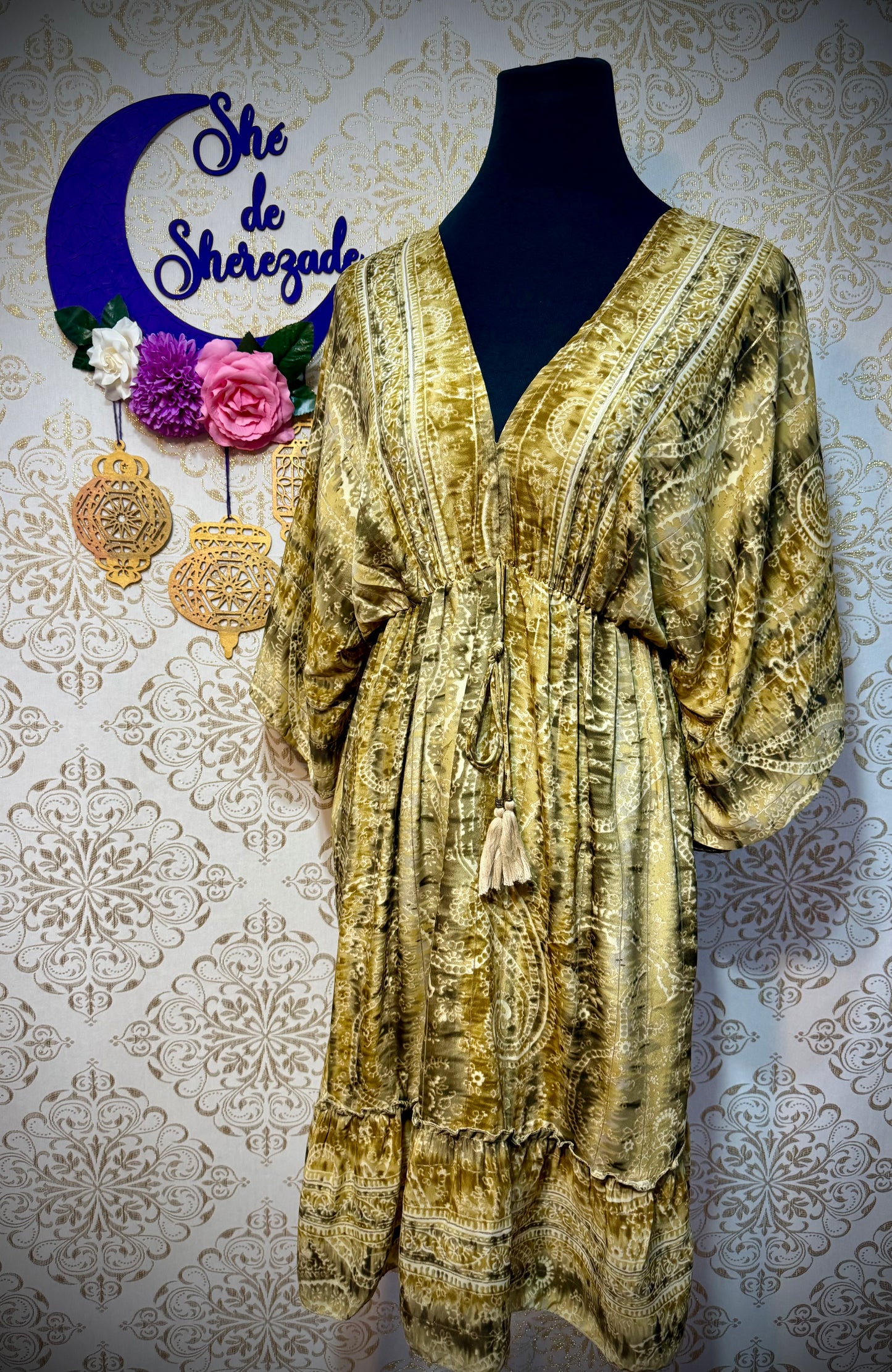 *Vestido seda