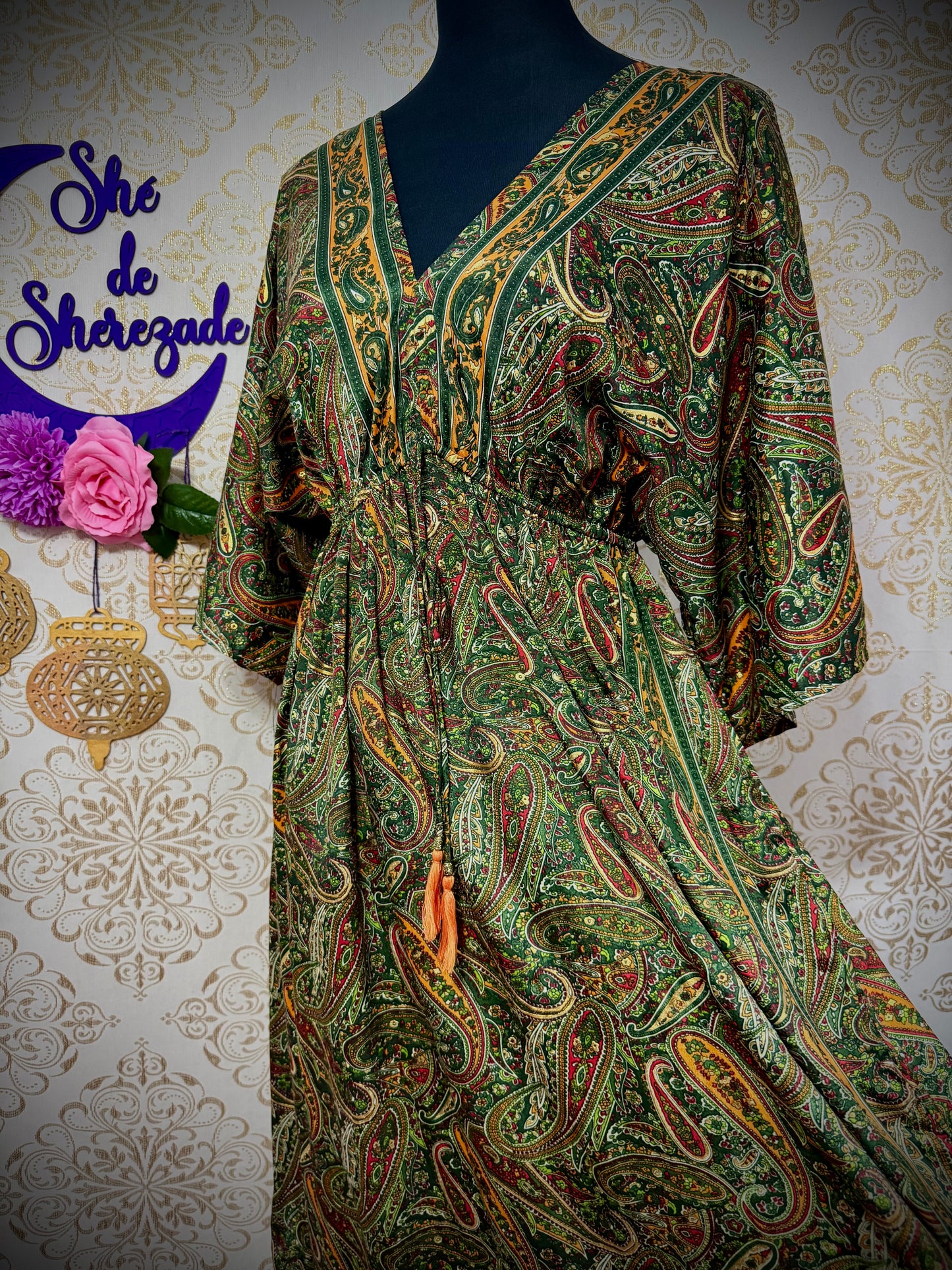 *Vestido seda