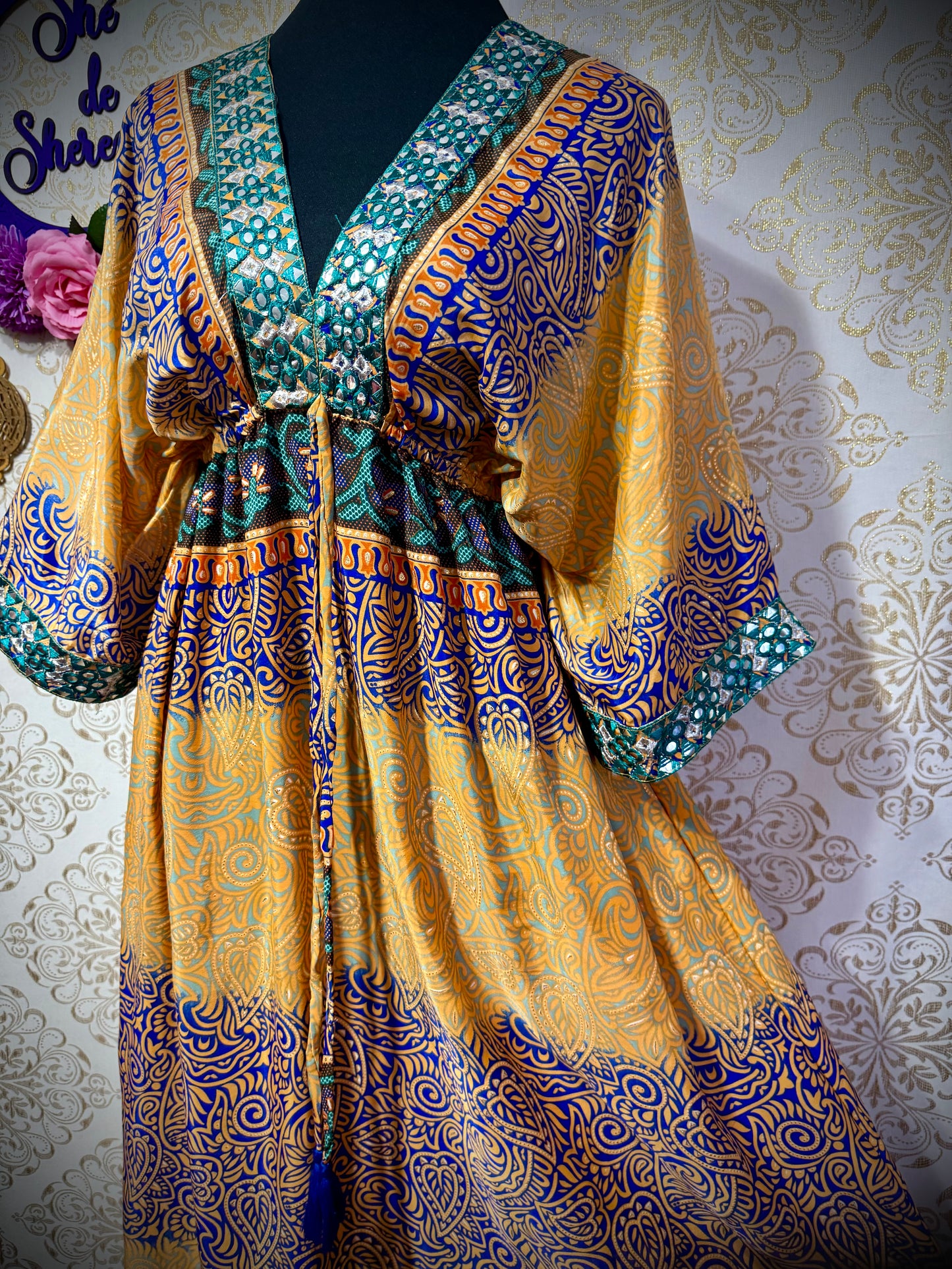 *Vestido Indio bordado