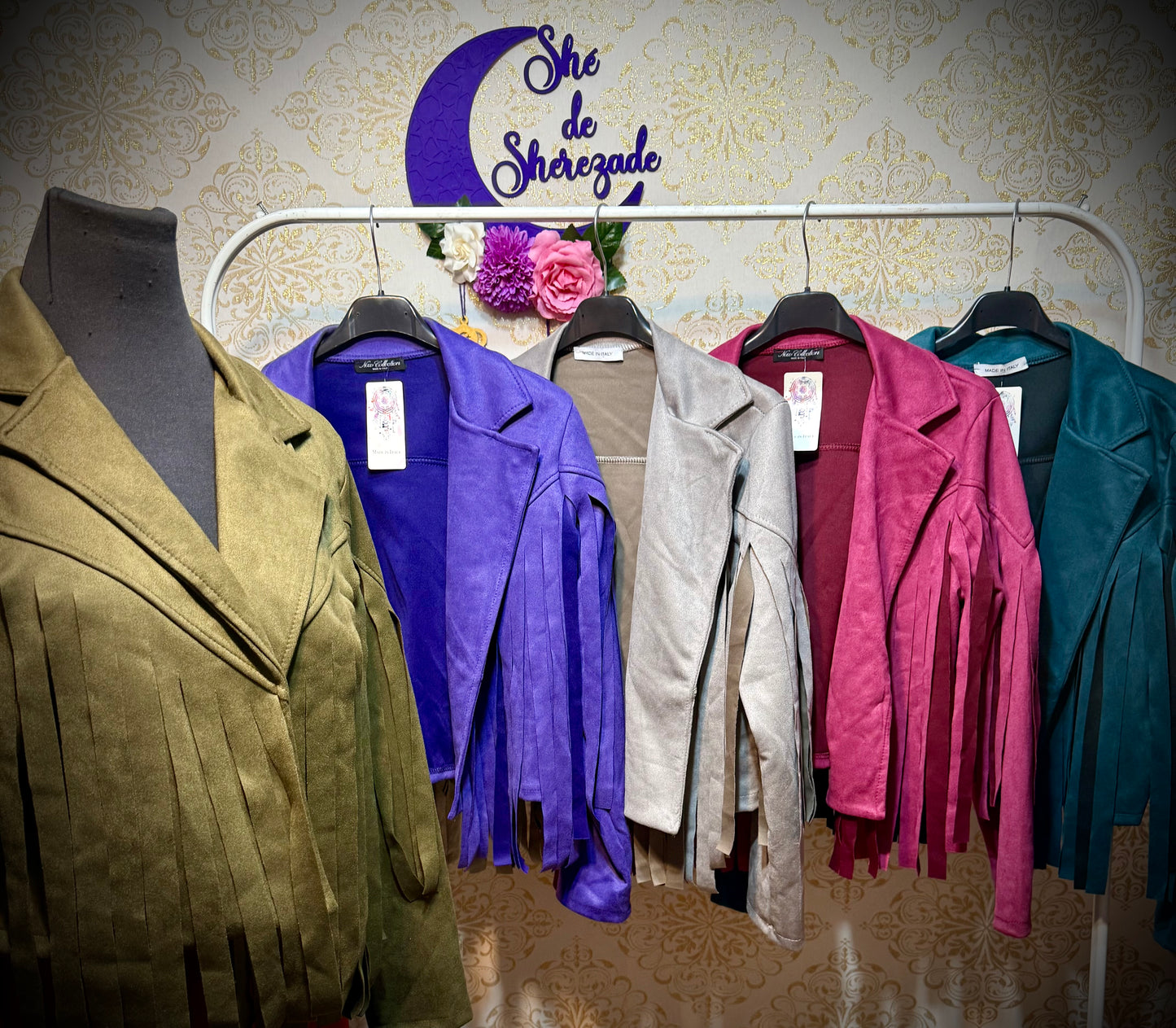*Chaqueta flecos