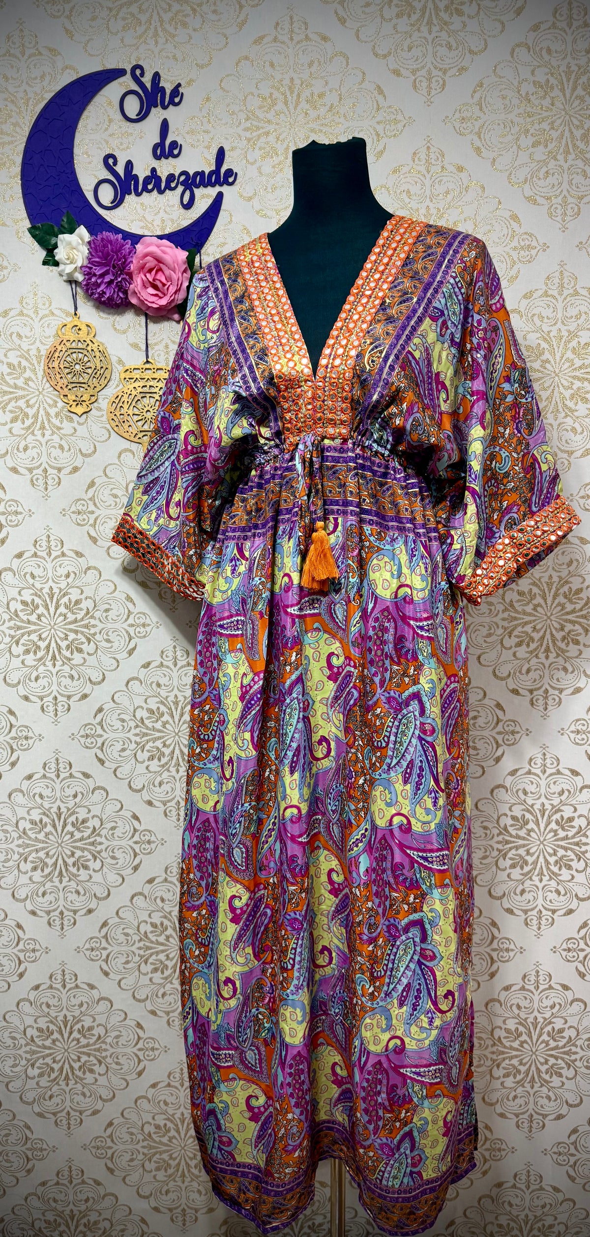 *Vestido seda