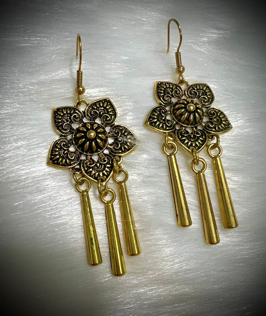 Pendientes flor