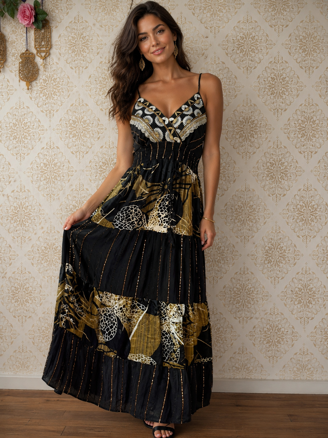 *Vestido gold
