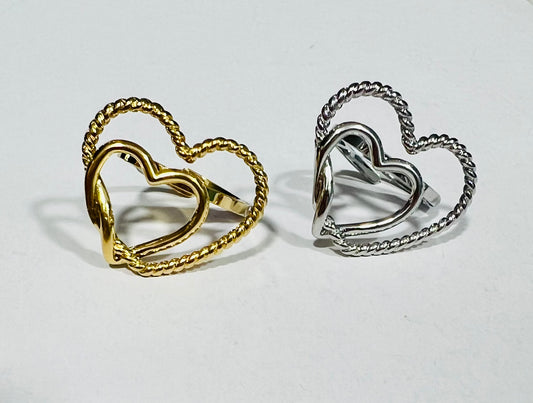 Anillo corazones