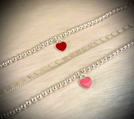 Pulseras corazones