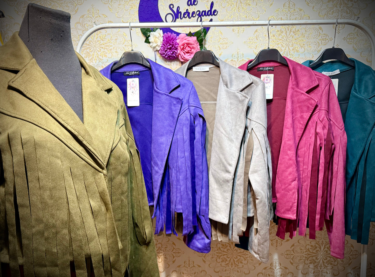 *Chaqueta flecos