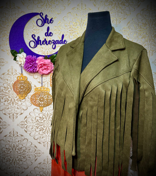 *Chaqueta flecos