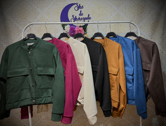 *Chaqueta bomber lisa