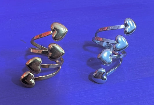 Anillo corazones