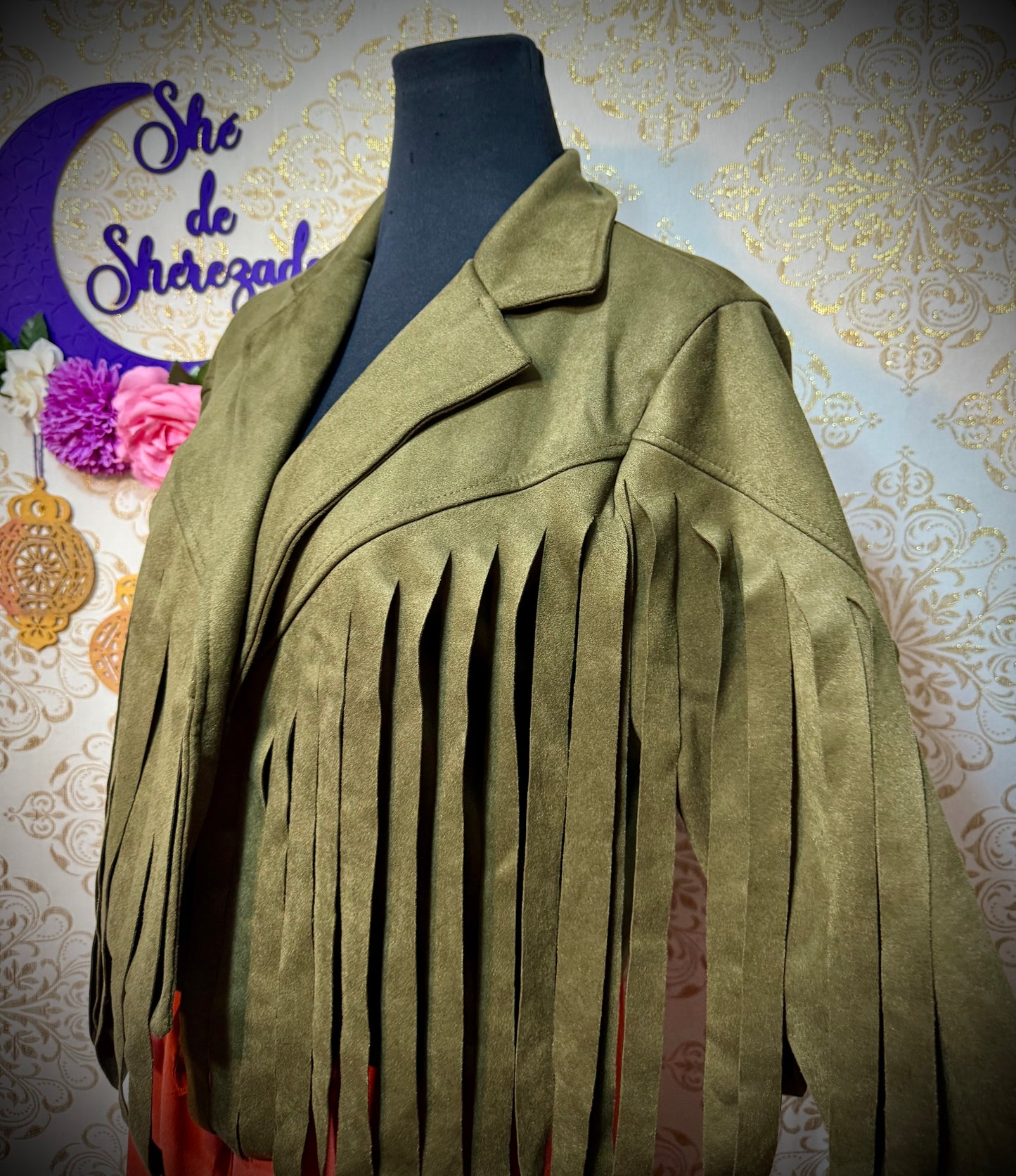 *Chaqueta flecos