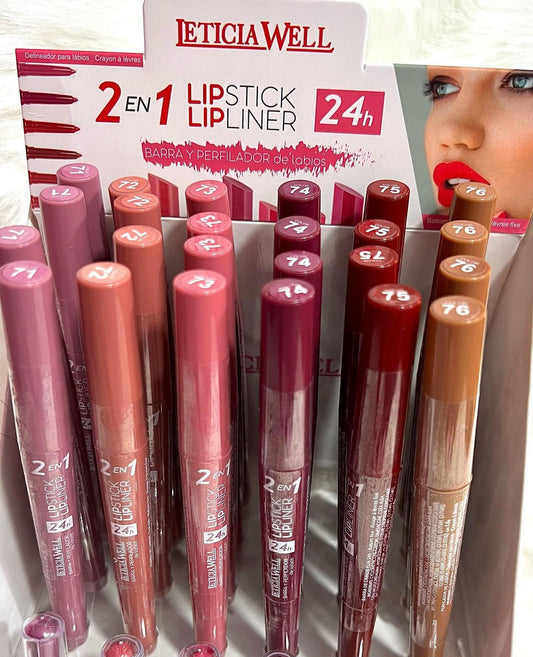 Lipstick y lipliner 2en1