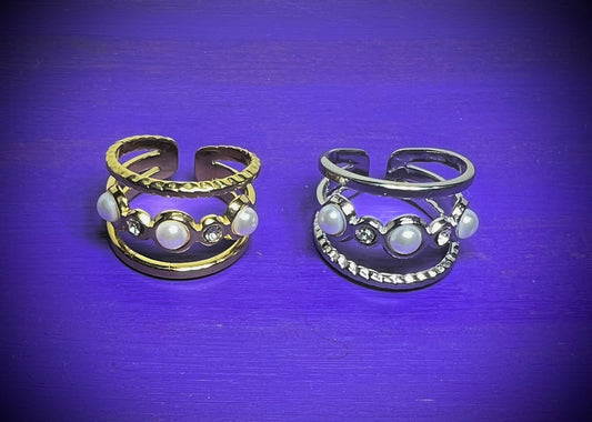 Anillo perlas