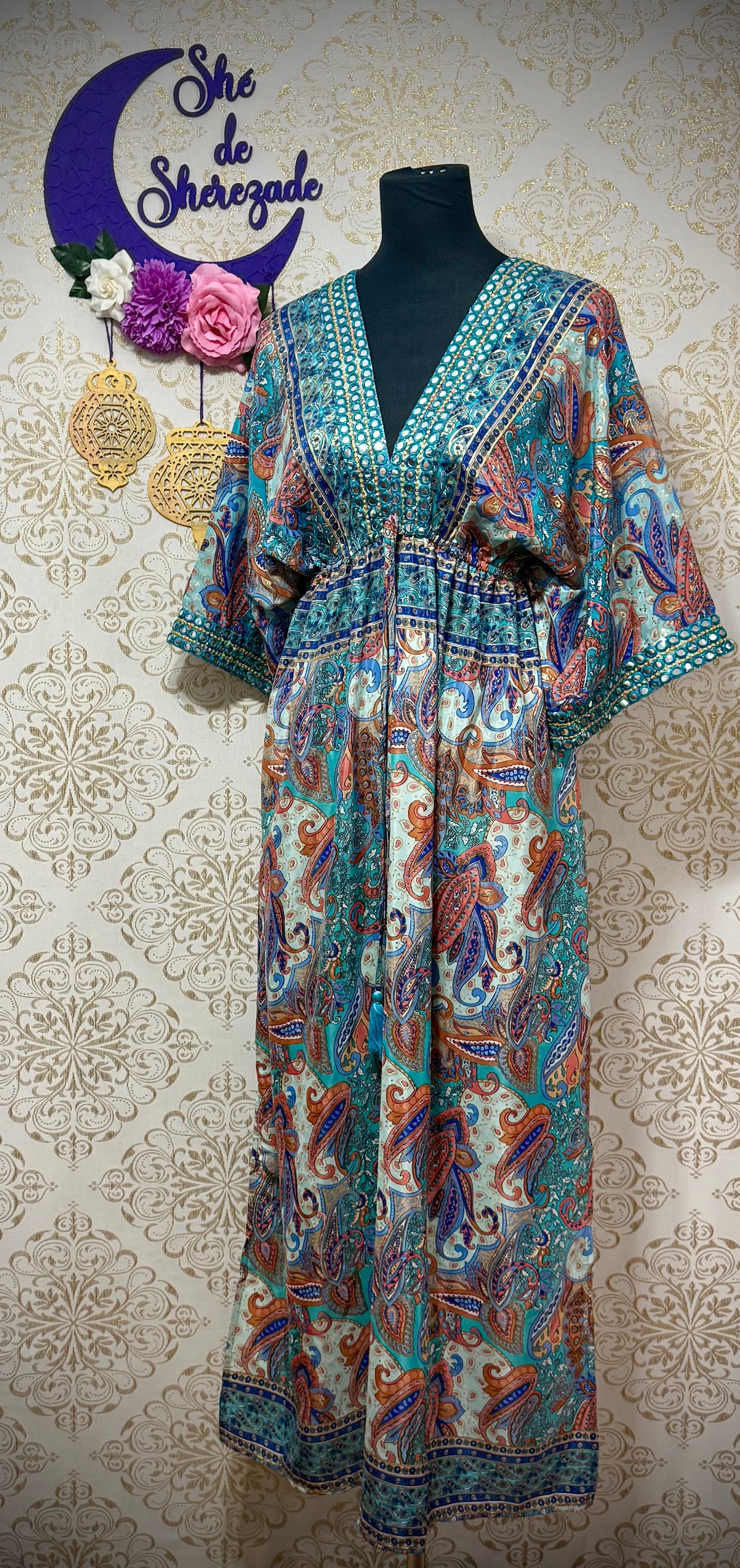 *Vestido seda